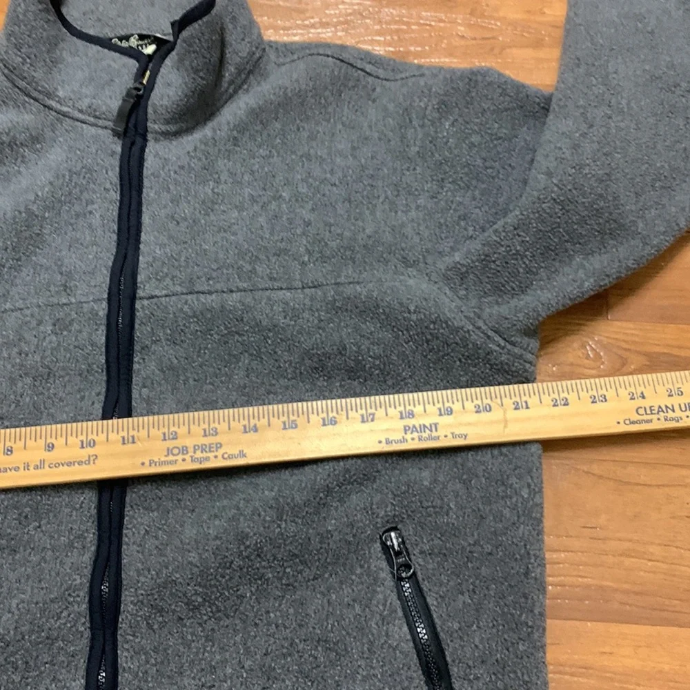 Vintage Eddie Bauer Cozy Gray Full-Zip Fleece Jacket